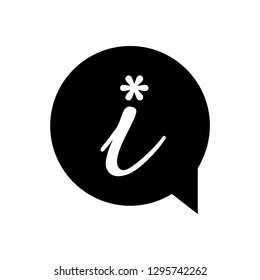 Information sign icon vector - Black