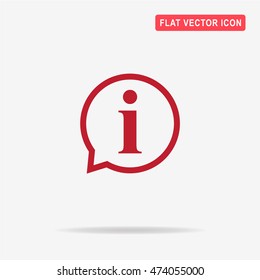 Information sign icon. Vector concept illustration for design.