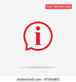 Information sign icon. Vector concept illustration for design.