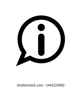 information sign icon vector flat design