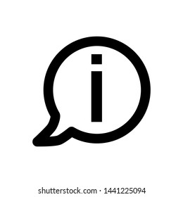 information sign icon vector flat design
