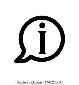 information sign icon vector flat design