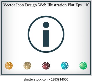 Information sign icon, vector illustration. Flat design style
