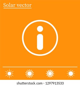 Information sign icon, vector illustration. Flat design style