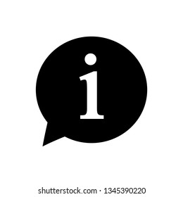 Information sign icon. Vector illustration