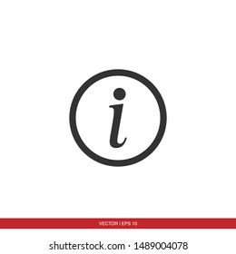 Information Sign Icon Vector Illustration