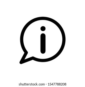 Information sign icon vector illustration