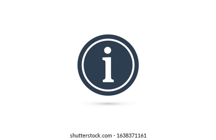 Information sign icon, vector illustration. Web design icon