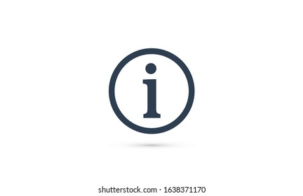 Information sign icon, vector illustration. Web design icon
