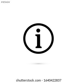 Information sign icon, vector illustration. Web design icon