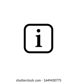 Information Sign Icon Vector Illustration