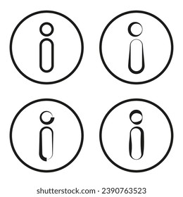 Information sign icon. Vector illustration .EPS 10.