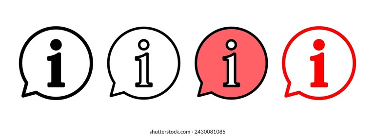 Information sign icon vector illustration. about us sign and symbol. question mark icon