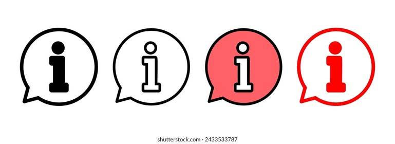 Information sign icon vector illustration. about us sign and symbol. question mark icon