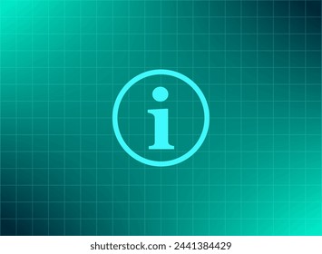 Information sign icon, vector illustration. Flat design style