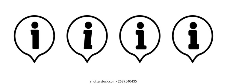 Information sign icon vector illustration. about us sign and symbol. question mark icon