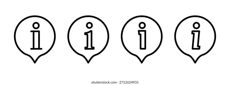 Vektorgrafik des Informationszeichens. über uns Zeichen und Symbol. Fragezeichen-Symbol