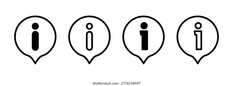 Information sign icon vector illustration. about us sign and symbol. question mark icon