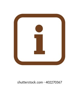 Information sign icon, vector illustration. Flat design style