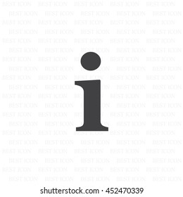 Information sign icon, vector illustration. Flat design style