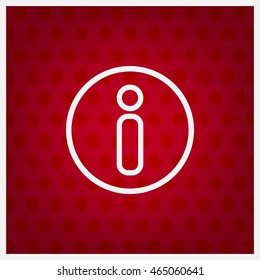 Information sign icon, vector illustration. Flat design style