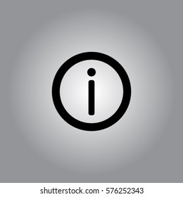 Information sign icon, vector illustration.
