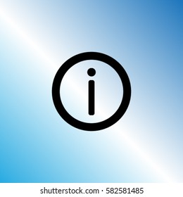 Information sign icon, vector illustration.