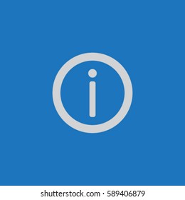 Information sign icon, vector illustration.