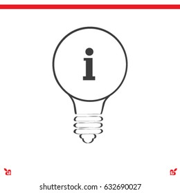 Information sign icon vector illustration