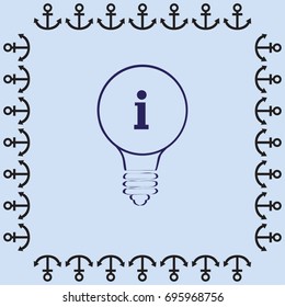 Information sign icon vector illustration