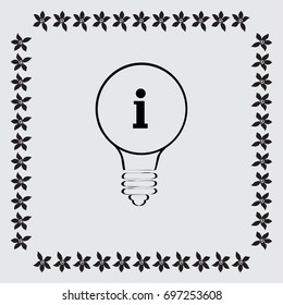 Information sign icon vector illustration