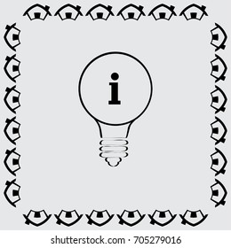 Information sign icon vector illustration