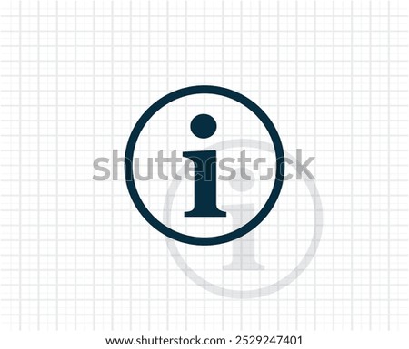 Information sign icon, vector illustration. Flat design style