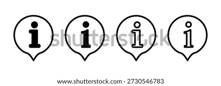 Information sign icon vector illustration. about us sign and symbol. question mark icon