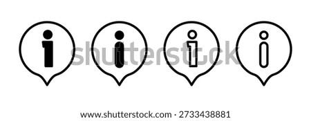Information sign icon vector illustration. about us sign and symbol. question mark icon