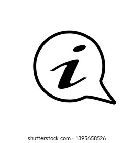 Information Sign Icon Vector Logo Template