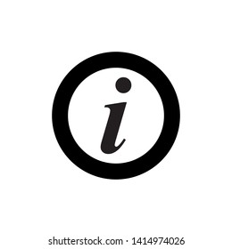 Information Sign Icon Vector Logo Template - Vector
