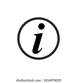 Information Sign Icon Vector Logo Template - Vector