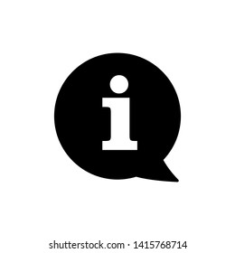 Information Sign Icon Vector Logo Template - Vector