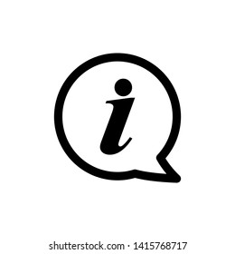 Information Sign Icon Vector Logo Template - Vector