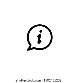 Information sign icon,vector. Flat design