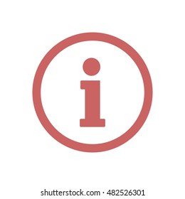Information  sign icon,vector. Flat design.
