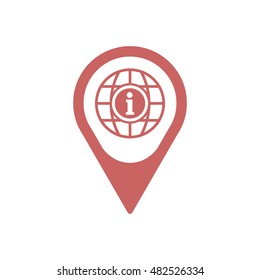 Information  sign icon,vector. Flat design.