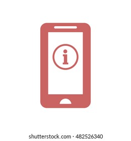 Information  sign icon,vector. Flat design.