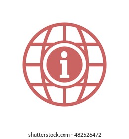 Information  sign icon,vector. Flat design.
