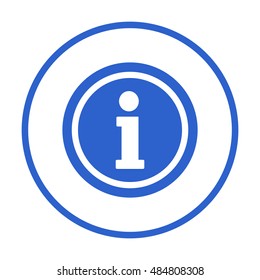Information sign icon,vector. Flat design.