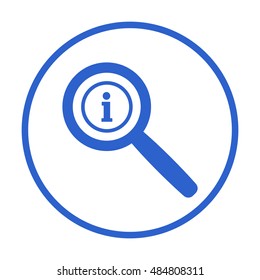 Information sign icon,vector. Flat design.