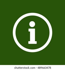 Information  sign icon,vector. Flat design.