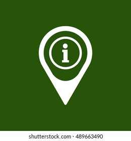 Information  sign icon,vector. Flat design.