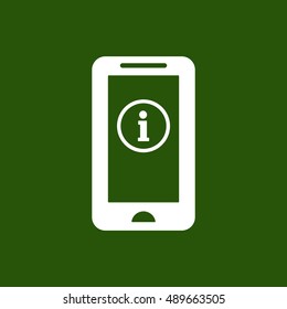 Information  sign icon,vector. Flat design.